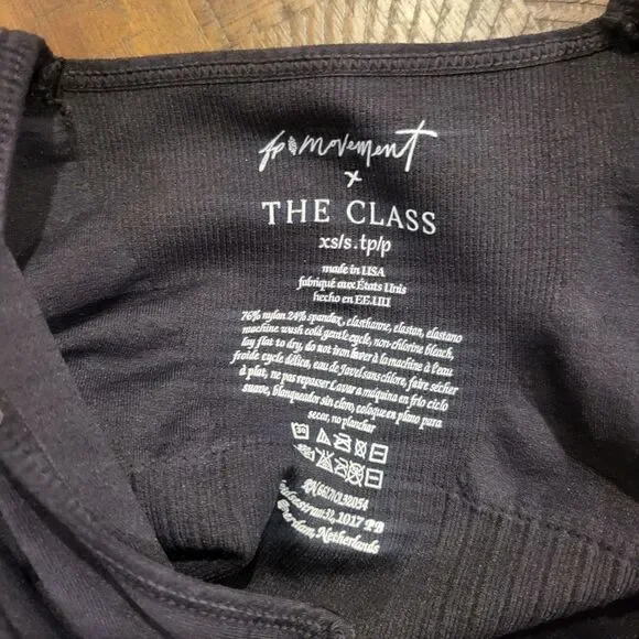 Free People Washed Black Square Neck Bra XS/S - Picture 5 of 5